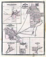 Auburn, Harlan Maysville, Monroeville, Edwardsburg, Huntertown, Hamilton, Indiana State Atlas 1876
